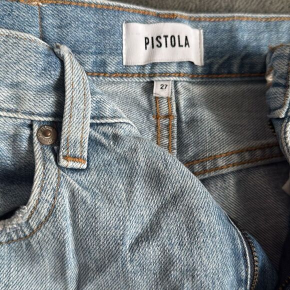Distressed Light Blue Jeans - PISTOLA Denim Jeans - Size 27 - Great Condition - Picture 4 of 4